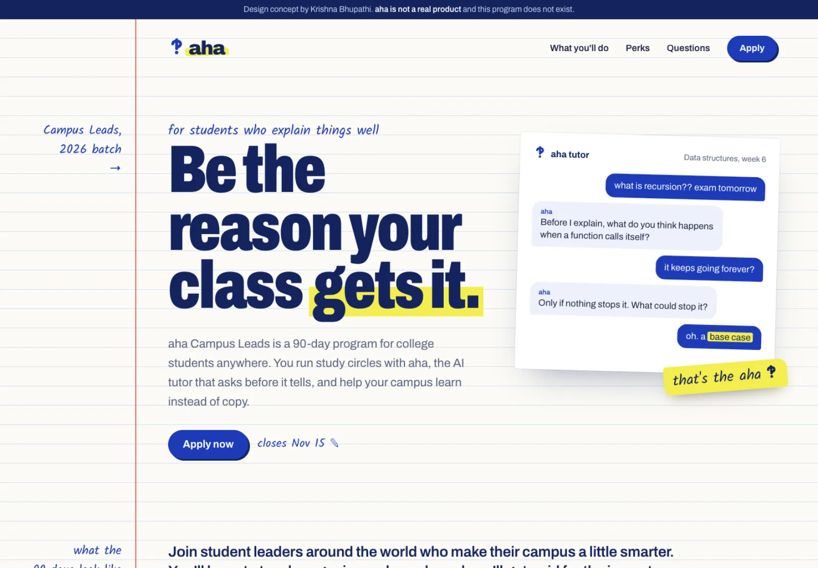 Final aha landing page