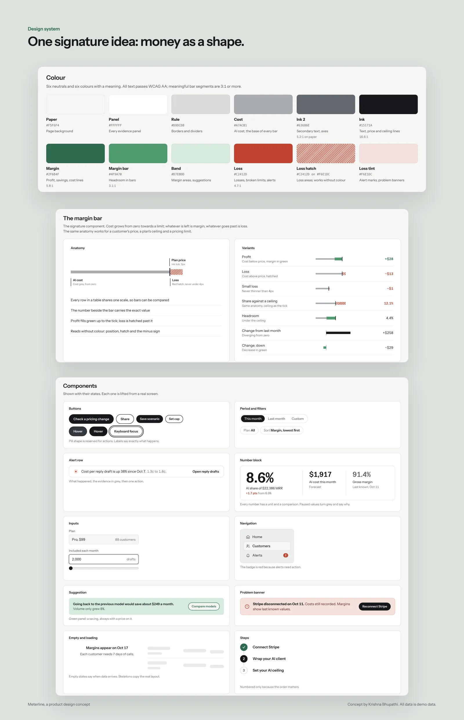 Design system: colours, type and components